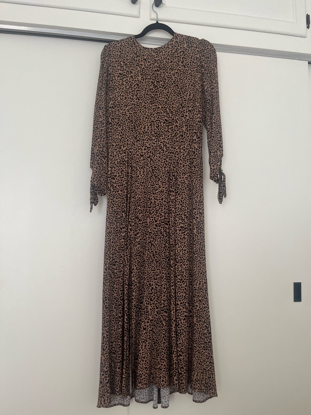 Reformation Zelda Bengal Leopard Midi Dress